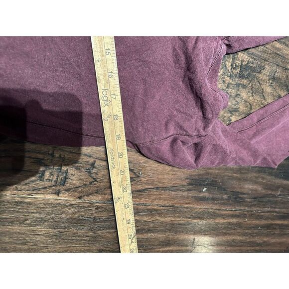 Lululemon Pullover Women’s 4 Maroon Long Sleeve Stress Less Funnel Neck Hoodie - Picture 4 of 7